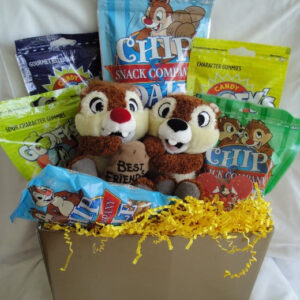 Chip and Dale Gift Basket accompanied with Disney snacks