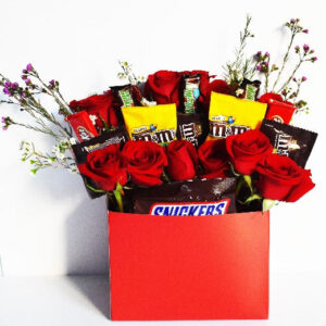 Chocolate and Flowers Gift Box