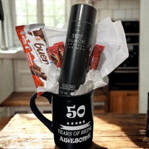 Gift Mug with Cologne & Chocolates